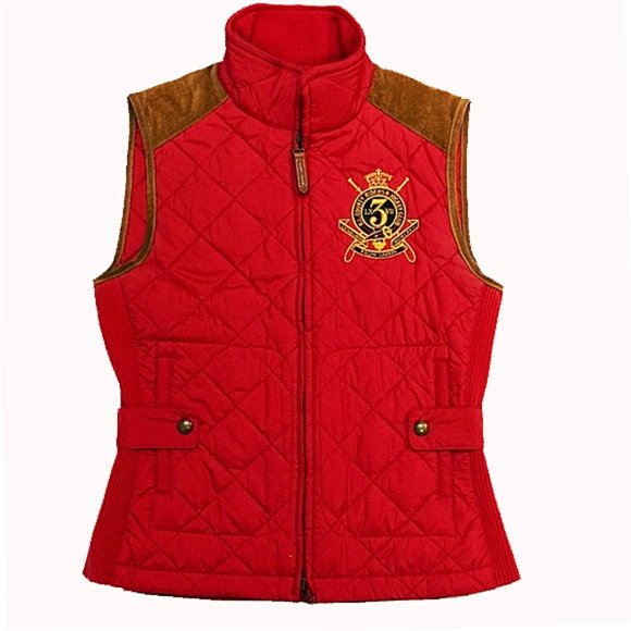 Ralph Lauren Jackets & Blazers - Ralph Lauren Sport Quilted Crested Equestrian Vest